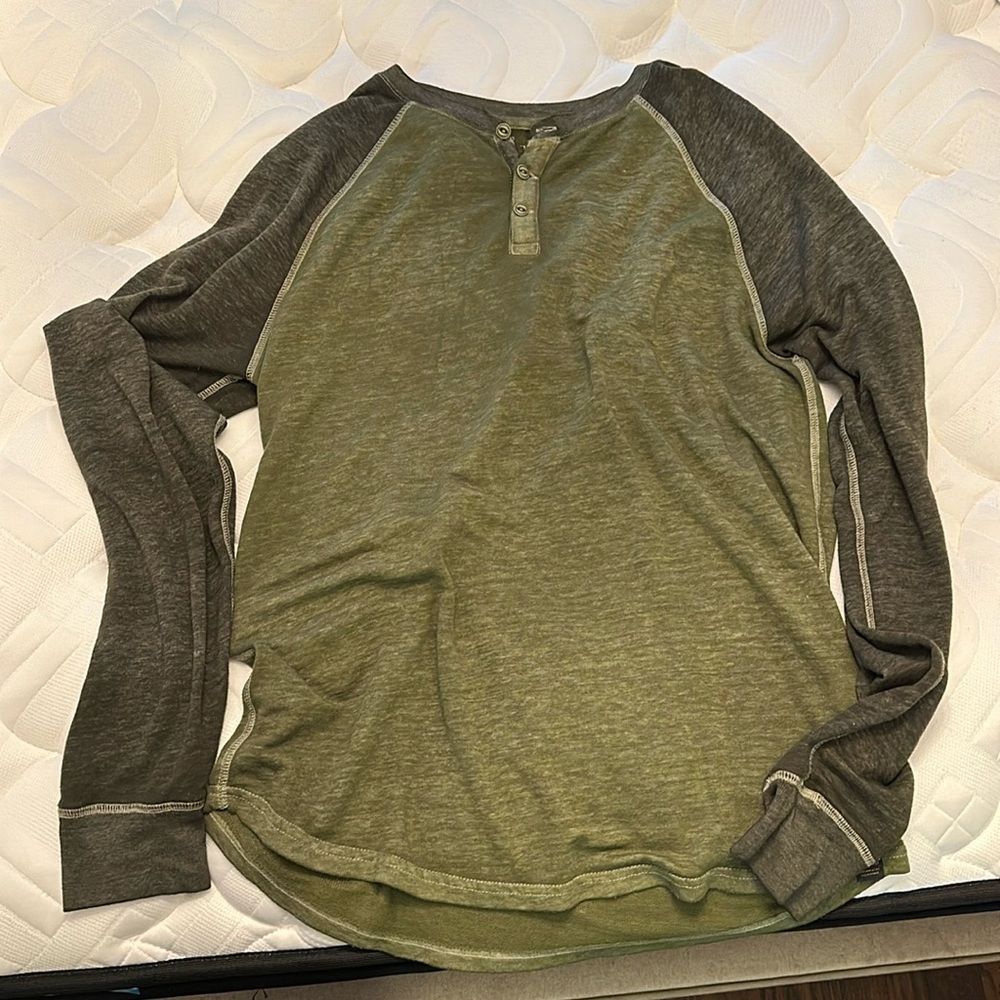 Lucky Brand Venice Burnout long sleeve t
